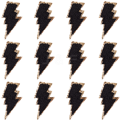 12Pcs Computerized Embroidery Cloth Self Adhesive Patches PATC-GF0001-57A-1