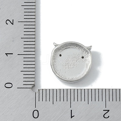Rack Plating Brass Micro Pave Clear Cubic Zirconia Beads KK-A220-22P-1