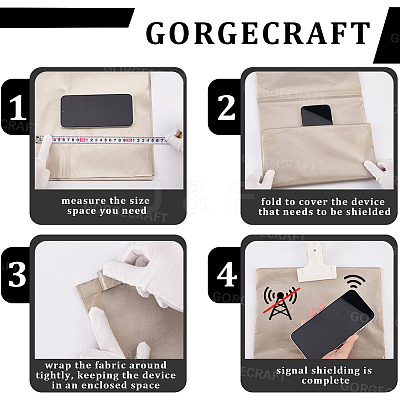 EMF Protection Fabric AJEW-WH0314-712H-04-1