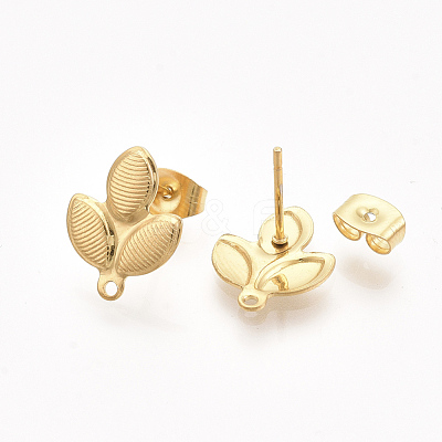 304 Stainless Steel Stud Earring Findings X-STAS-S079-68A-1