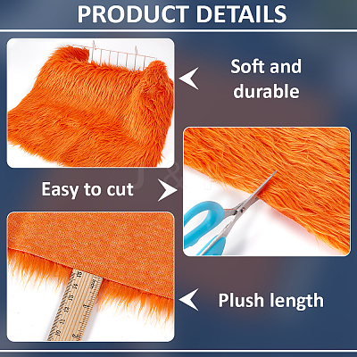 Polyester Plush Toy Fabric DIY-WH0430-925C-1