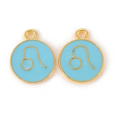 Alloy Enamel Pendants ENAM-S124-01B-16G-1