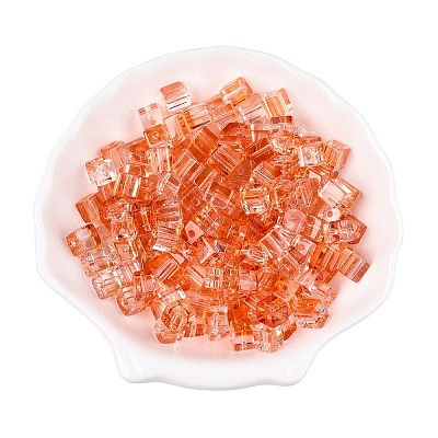 Baking Paint Transparent Glass Beads DGLA-N005-01A-08-1