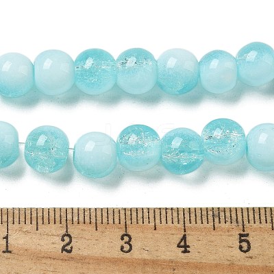 Crackle Glass Beads X1-GLAA-U001-8mm-08-1