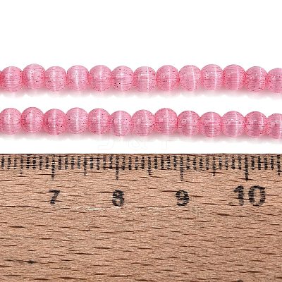 Glass Imitation Cat Eye Beads Strands GLAA-N075-01A-06-1