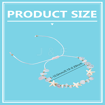 1Pc Natural Rose Quartz Braided Bead Bracelets BJEW-LP0003-26B-1