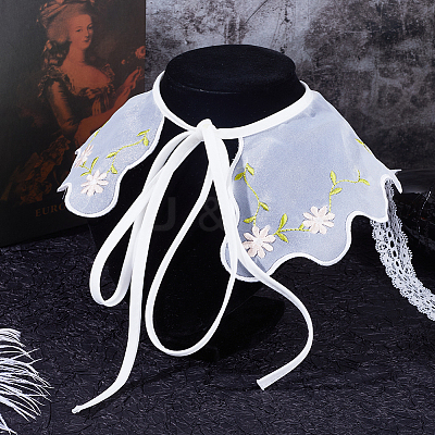 Detachable Organza Lady's False Collars AJEW-WH0348-50-1