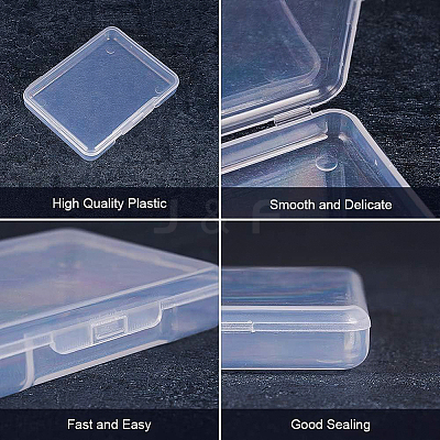 Transparent Plastic Bead Containers CON-BC0004-64-1