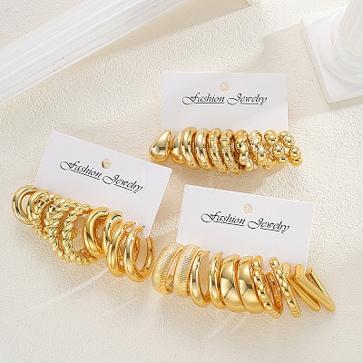 CCB Plastic Stud Earrings Sets for Women WG4BA1F-01-1
