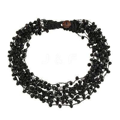 Bohemian Style Glass Bead Multi-layer Necklaces for Daily Wear and Gifting BA8447-3-1