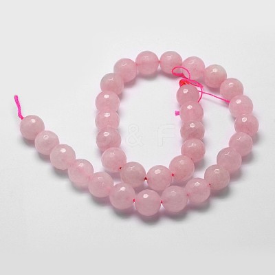 Natural Rose Quartz Beads Strands G-G736-13-8mm-1