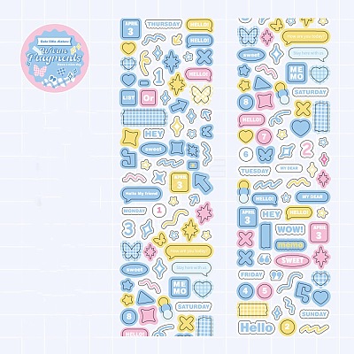 PET Plastic Stickers DIY-H168-01B-1