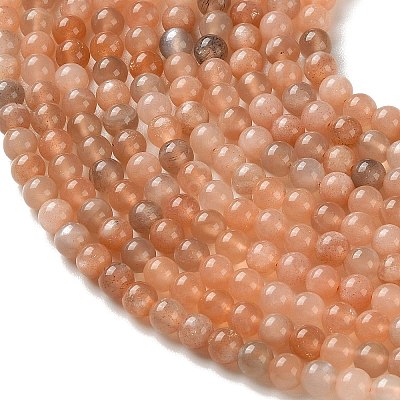 Natural Multi-Moonstone Beads Strands G-F828-A01-4mm-1