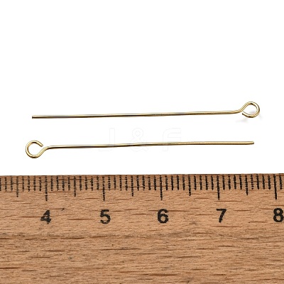 Brass Eye Pins KK-H502-02G-G-1