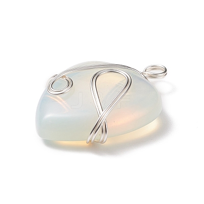 Opalite Pendants PALLOY-JF01663-01-1