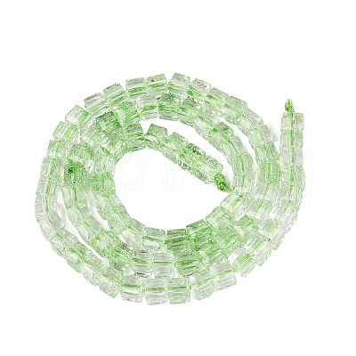 Crackle Transparent Glass Beads Strands GLAA-N062-4mm-06-1