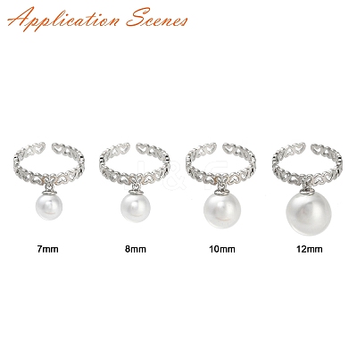 Brass Heart Wrap Open Cuff Ring Findings KK-WH0031-48P-1
