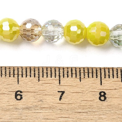 Electroplate Glass Beads Strands EGLA-C007-01C-1
