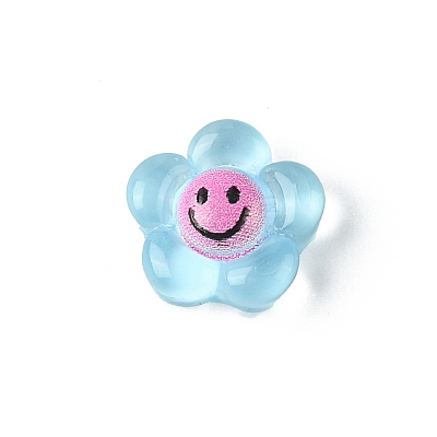 Translucent Resin Cabochons RESI-E039-01F-1