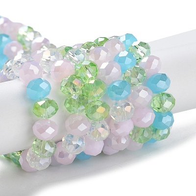 Glass Beads Strands EGLA-A034-M8mm-50-1