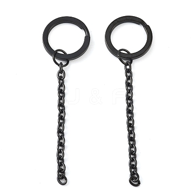 Ion Plating(IP) 304 Stainless Steel Split Key Ring Clasps X1-STAS-L226-009A-B-1