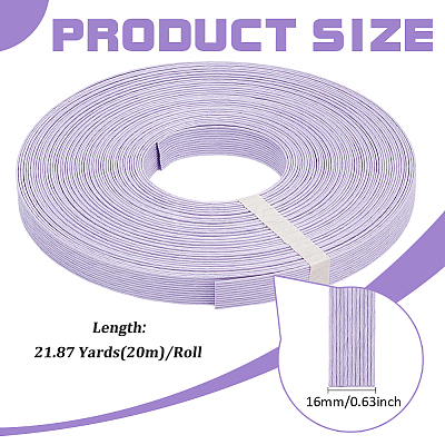 20M Handmade Woven Paper Rattan OCOR-WH0101-34E-1