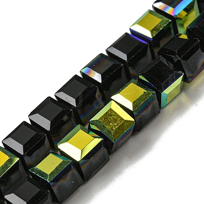 Electroplate Glass Beads Strands EGLA-M031-01A-HR07-1