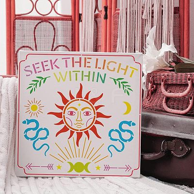 Plastic Reusable Drawing Painting Stencils Templates DIY-WH0172-438-1