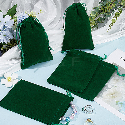 Velvet Jewelry Drawstring Gift Bags ABAG-BBC0001-10C-05-1