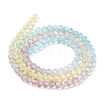 Transparent Painted Glass Beads Strands LS-DGLA-A034-T1mm-A15-1