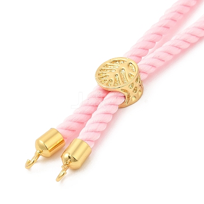 Twisted Nylon Cord Silder Bracelets DIY-B066-03G-06-1