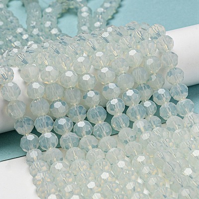 Imitation Jade Glass Beads Stands EGLA-A035-J8mm-D06-1