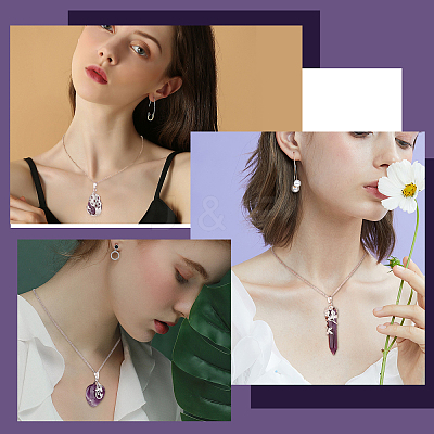 DIY Gemstone Necklace Making Kit DIY-SC0019-15-1