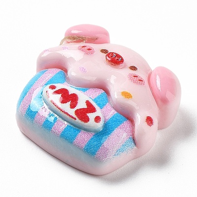 Pig Theme Opaque Resin Decoden Cabochons RESI-I057-A02-1