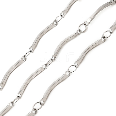 304 Stainless Steel Scalloped Bar Chains CHS-B015-05P-1