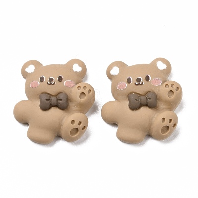Opaque Resin Cabochons X-RESI-H142-B08-1