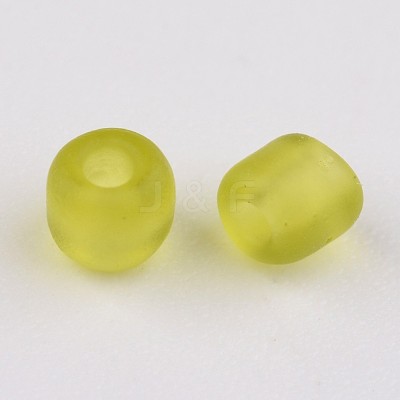 8/0 Frosted Round Glass Seed Beads X-SEED-A008-3mm-M4-1