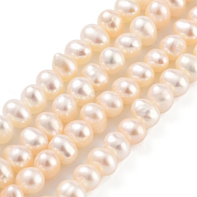 Natural Cultured Freshwater Pearl Beads Strands PEAR-C003-10F-1