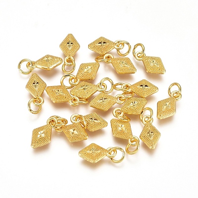 Electroplated Alloy Charms PALLOY-G267-13G-1
