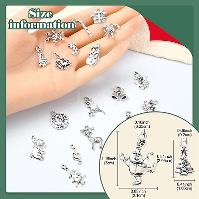 100Pcs 20 Styles Tibetan Style Alloy Pendants FIND-YW0005-44-1