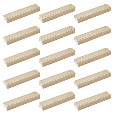 Rectangle Unfinished Wood Gift Storage Box CON-WH0094-38B-1