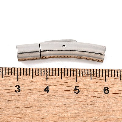 Tarnish Resistant 304 Stainless Steel Bayonet Clasps X-STAS-I013-4mm-1