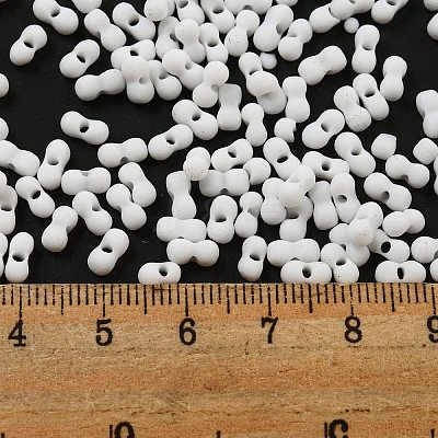 Macaron Color Opaque Frosted Glass Seed Beads SEED-K009-12B-17-1