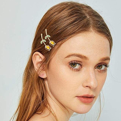 2 Bags Alloy & Resin Hair Clips Kits PHAR-SC0001-004-1