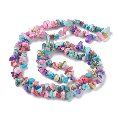 Synthetic Turquoise Beads Strands G-P332-24C-1