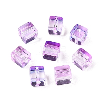 Baking Paint Transparent Glass Beads LS-DGLA-N005-01A-07-1