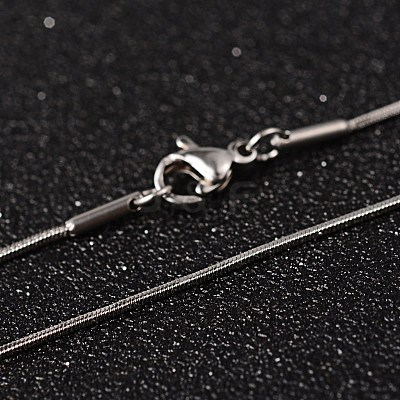 Non-Tarnish 304 Stainless Steel Snake Chain Necklaces NJEW-O096-16-1