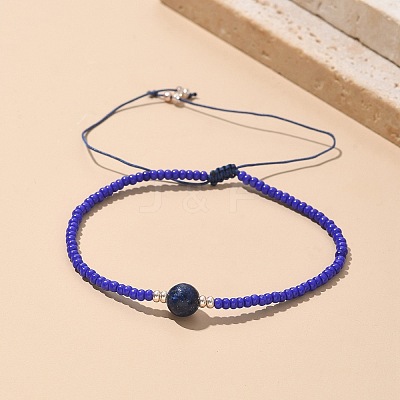 Nylon Thread Braided Beads Bracelets BJEW-JB04346-1