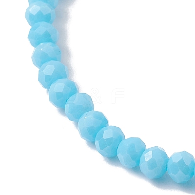 Flower Natural Shell & Glass & Seed Beaded Stretch Bracelet BJEW-JB10183-1
