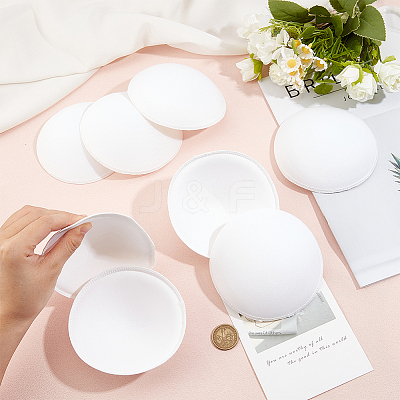 9 Pairs Polyester Round Bra Pads Inserts FIND-BC0019-24C-1